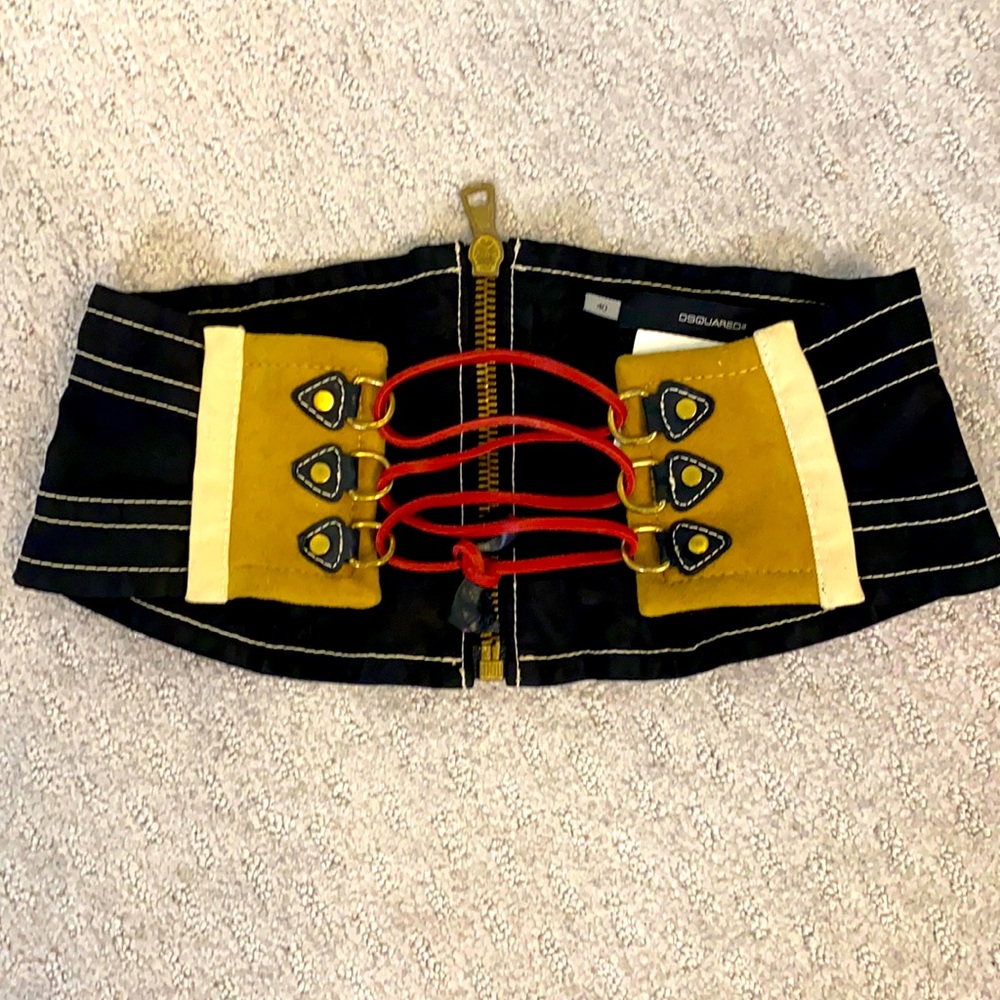 DSQUARED Corset Waist Cincher Belt